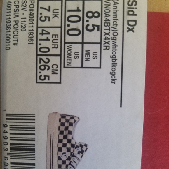 Van's SID DX. Brand New. Womens Sz 10 - Picture 10 of 10